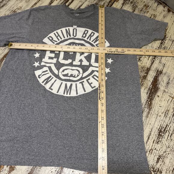 Ecko Unltd. Unlimited Men's XL 1972 Crew White Logo Graphic Tee T-Shirt Vintage - Picture 3 of 8